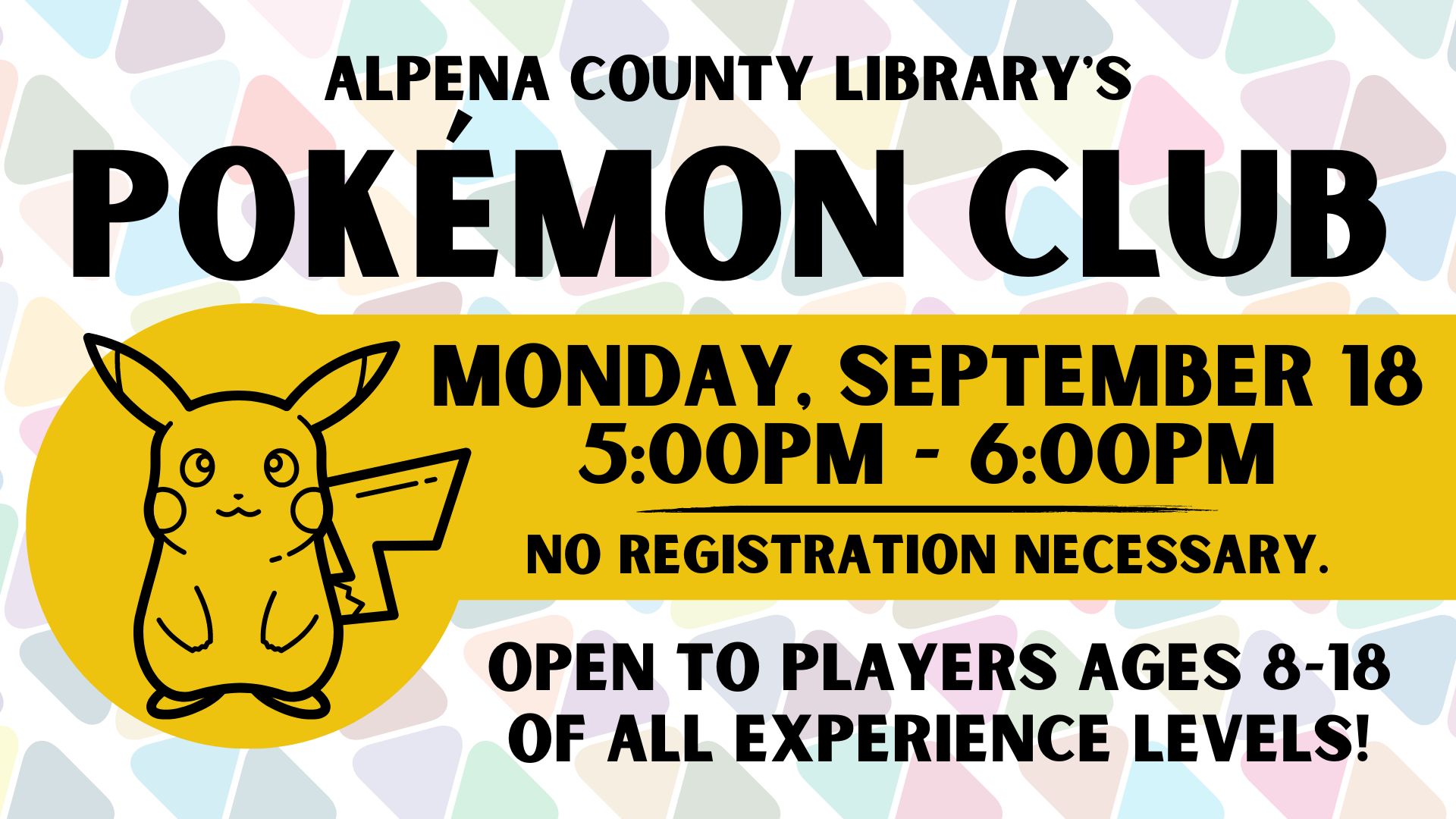 Poke'mon Club event graphic